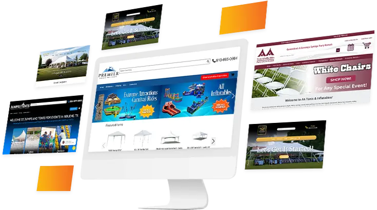 Tent Rental Systems Website Templates